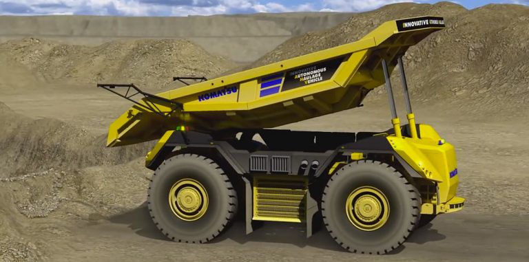 Komatsu представила беспилотный самосвал без водительской кабины