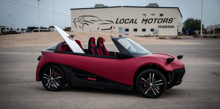 Local Motors представила напечатанный на 3D принтере автомобиль
