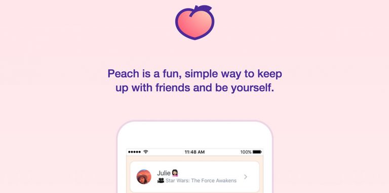 Соцсеть Peach вошла в Топ-10
