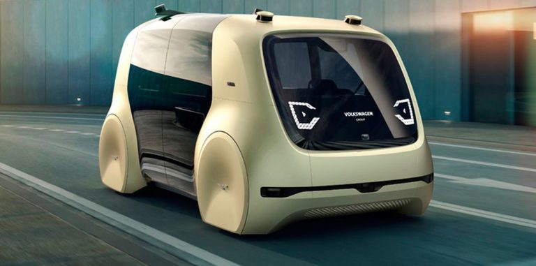 Volkswagen представил концепт беспилотного электромобиля
