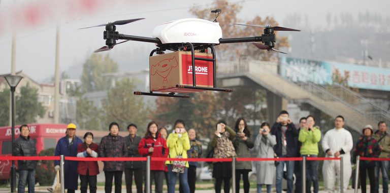 Компания JD.com построит в провинции Cычуань 150 дронопортов
