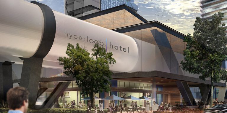 Представлена концепция вакуумных гостиниц Hyperloop Hotel