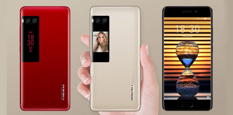 Meizu представила смартфон с экраном на задней панели