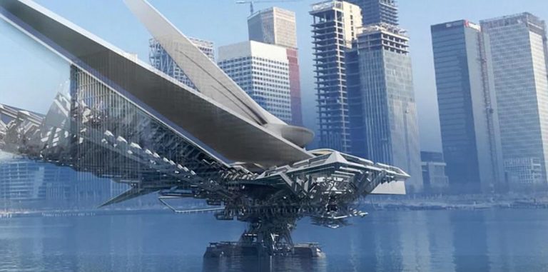 В Китае хотят построить плавучий мост-трансформер на солнечной энергии