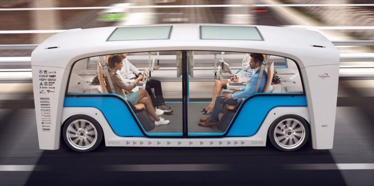 Rinspeed представила концепт беспилотного электробуса