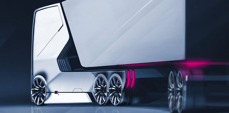 Дизайнеры из СНГ представили концепт робогрузовика для Audi