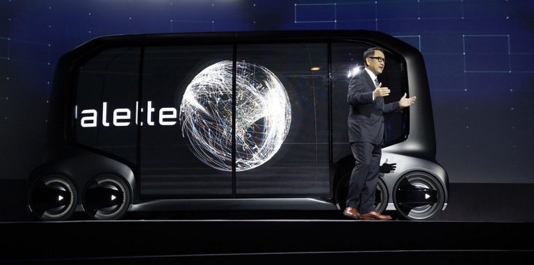 E-Palette — беспилотный «магазин на колесах» от Toyota
