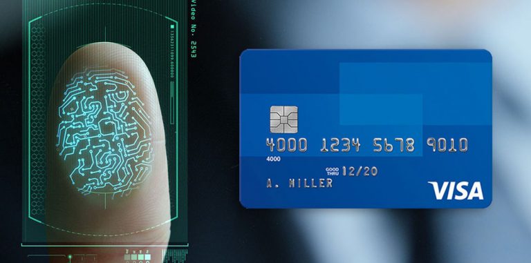 Visa встроила в платежные карты сканер отпечатка пальца
