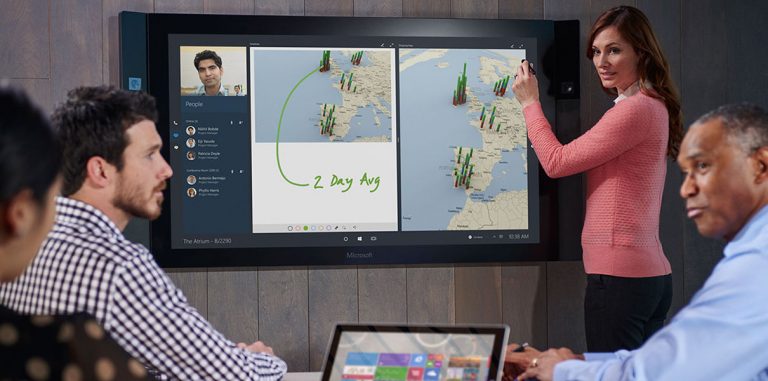 Microsoft выпустила Surface Hub — «умный» экран для конференций