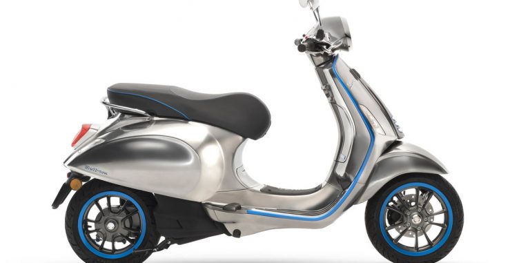 Vespa выпустит первый электрический скутер в Европе осенью 2018 года