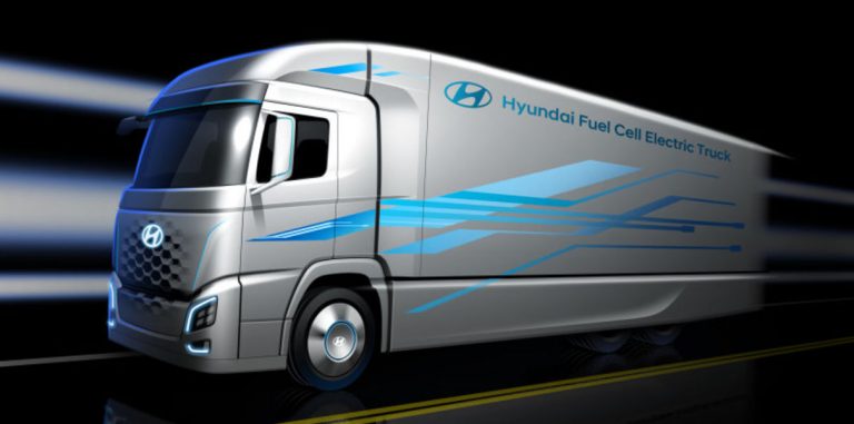 Hyundai показала свой первый грузовик на водородных топливных элементах