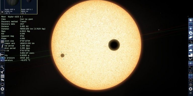 У экзопланеты в системе Kepler-1625 нашли огромный спутник — размером с Нептун