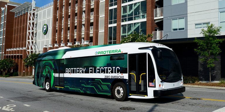 Proterra представила систему скоростных заправок для электробусов