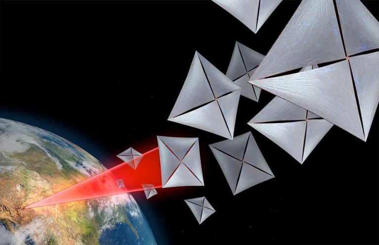 Лазерный луч стартапа Breakthrough Starshot доставит тысячи нанокораблей к Марсу за пару дней