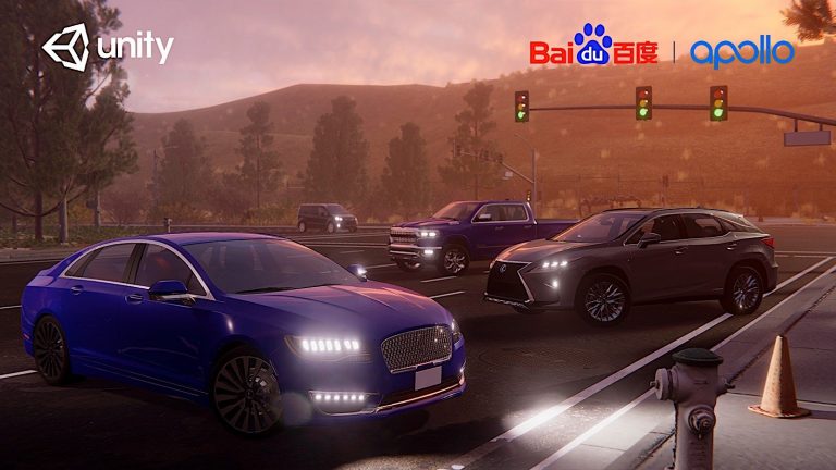 Baidu начнет использовать игровой движок Unity для тестирования своих беспилотных автомобилей