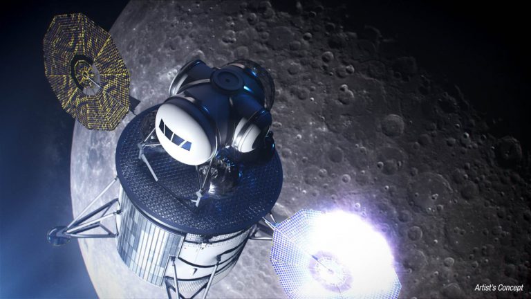 НАСА объединится со SpaceX и BlueOrigin для создания лунного посадочного модуля