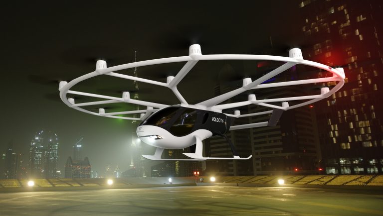 Компания Volocopter представила свое первое устройство — летающее такси