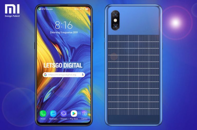 Xiaomi запатентует смартфон с солнечной батареей на задней панели