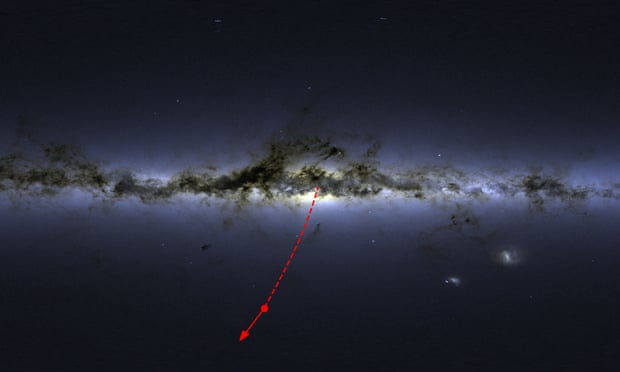 Астрономы обнаружили звезду, которая покидает Млечный путь со скоростью 1 700 км/с. Кажется, ее выгоняет черная дыра!