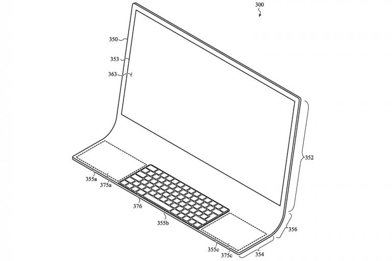 Apple запатентовала новый Mac с корпусом из листа гнутого стекла