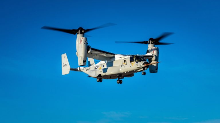 Грузовой конвертоплан CMV-22B Osprey совершил первый полет