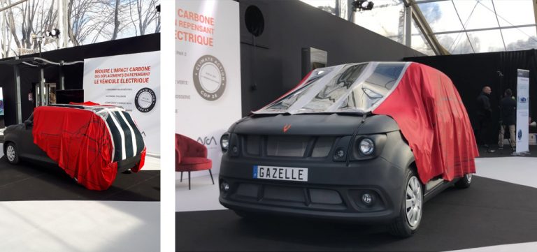 Gazelle Tech встроила в электромобиль сворачиваемую солнечную панель