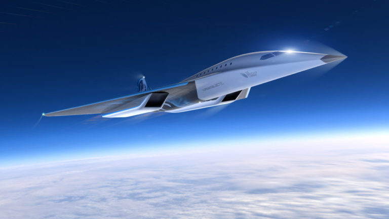 Посмотрите, как может выглядеть сверхзвуковой самолет от Virgin Galactic