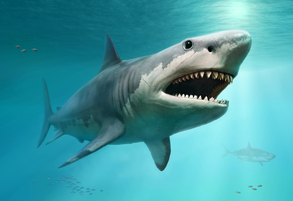 Доисторическая акула мегалодон оказалась больше 16 м в длину