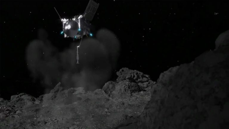 Зонд OSIRIS-REx взял образцы грунта с поверхности астероида Бенну