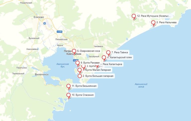 На Камчатке запустили карту с результатами анализов проб воды
