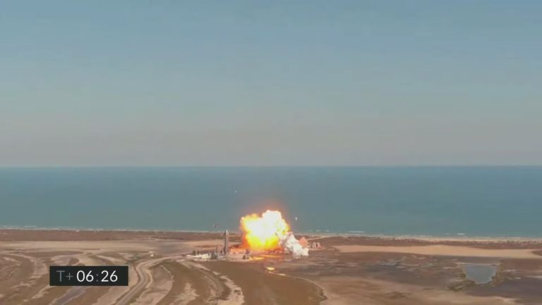 Второй прототип космического корабля от SpaceX взорвался при посадке