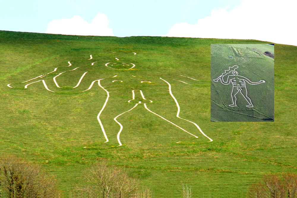 Великан геоглиф. Cerne ABBAS giant. Геоглиф великан из серн-Аббас. Великана из серн-Эббаса. Великан из серн-Эббас фото.