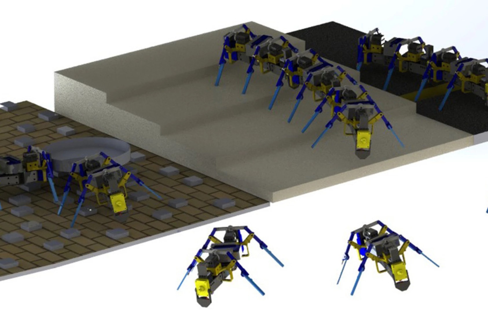 Инженер создал четвероногих роботов, способных как муравьи строить мосты из  своих тел | Технологии - НАНГС