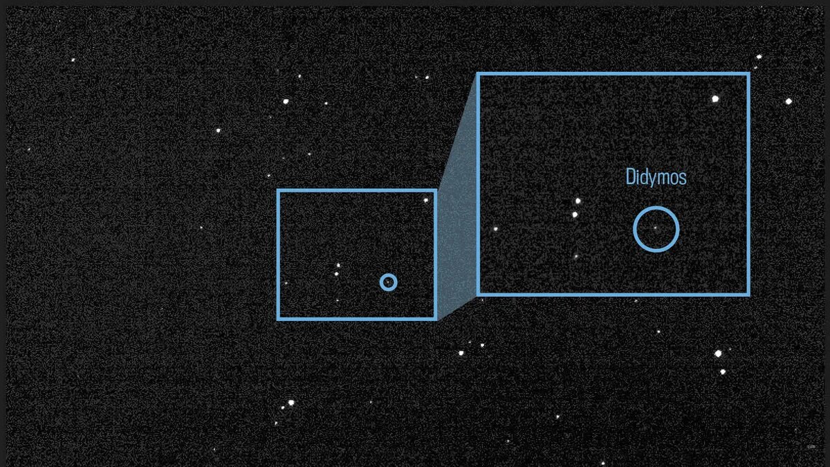 DART сделал снимки астероида на расстоянии 32 млн км. Скоро он врежется в него