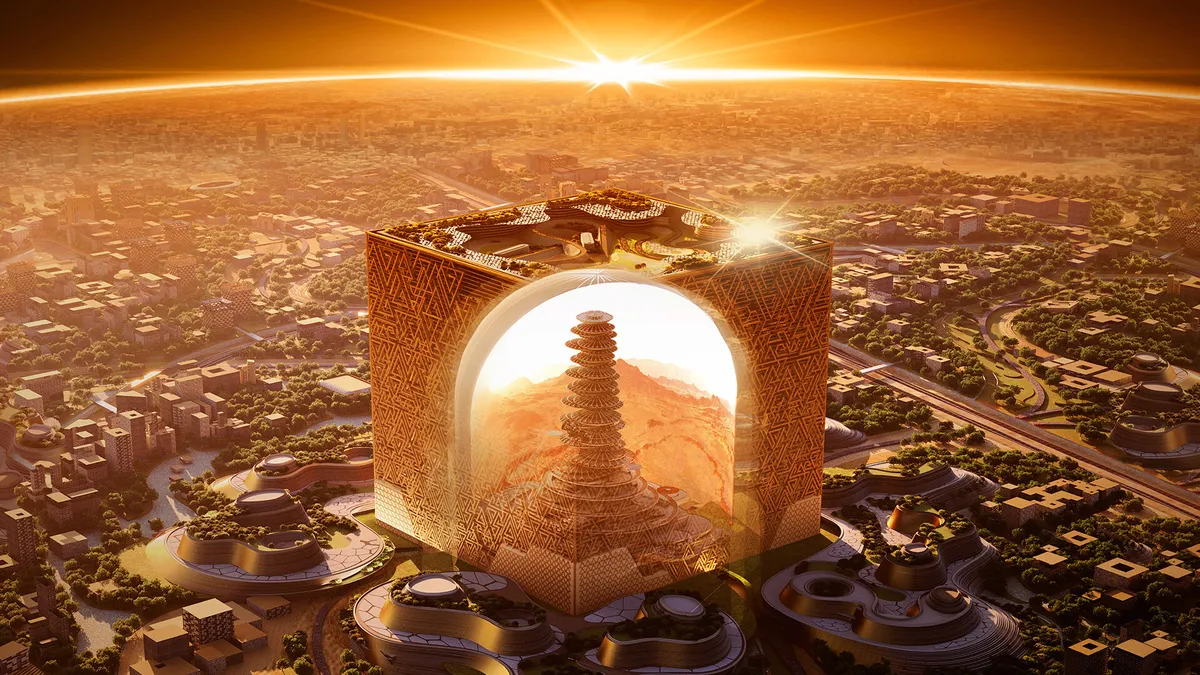Огромный кубический небоскреб «отправит» людей на Марс и под воду
