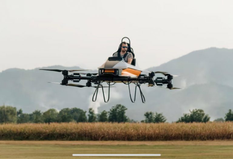 Одноместный eVTOL разгоняется до 80 км/ч: им можно управлять, как дроном