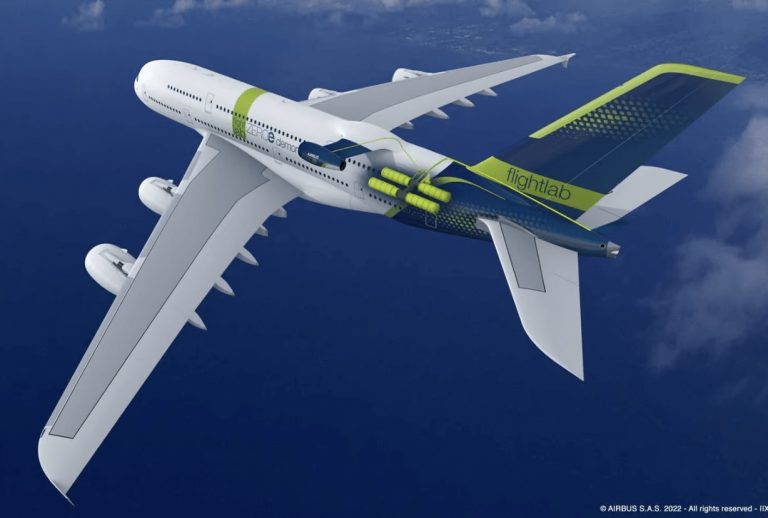 Airbus внедряет новую технологию для 100% водородного авиалайнера