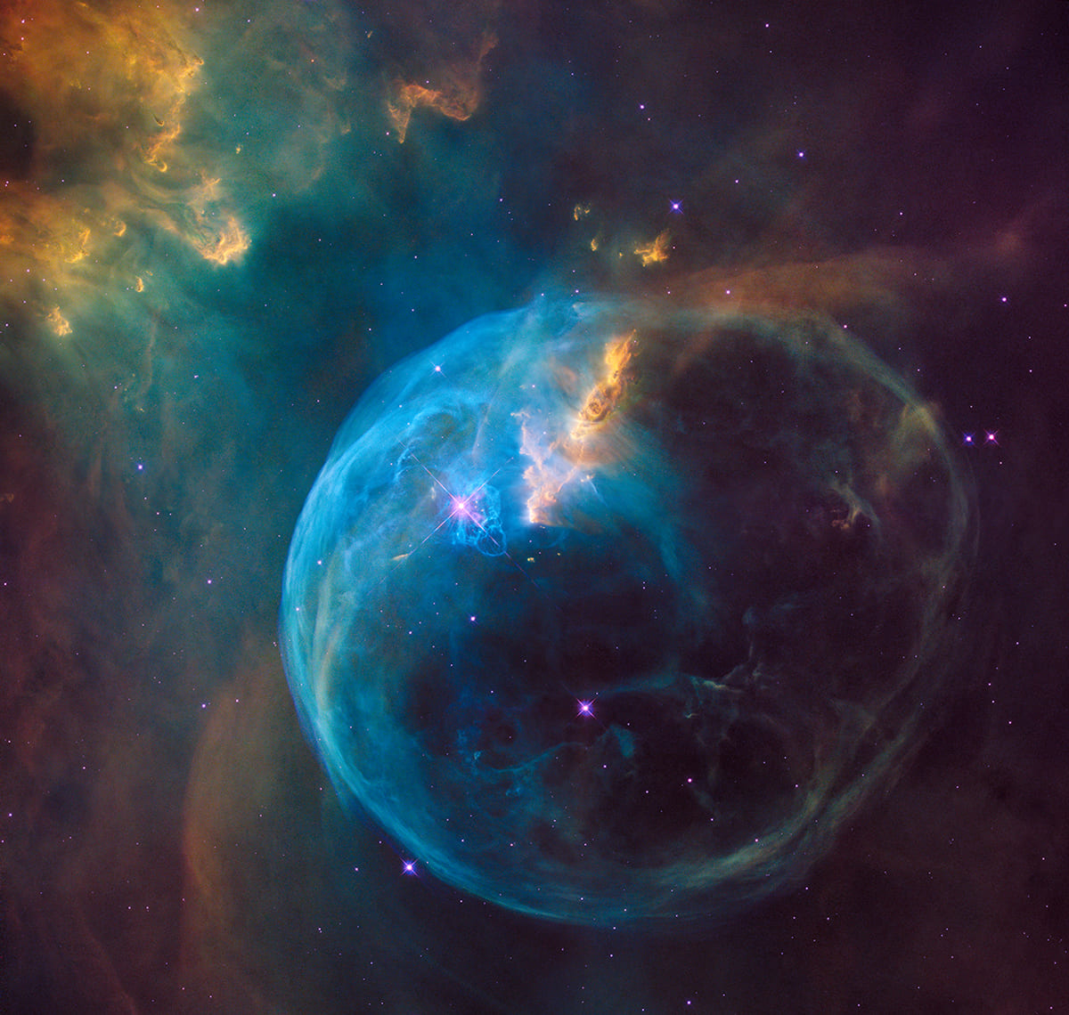 Гигантские пузыри ускоряли частицы после Большого взрыва, считают астрофизики