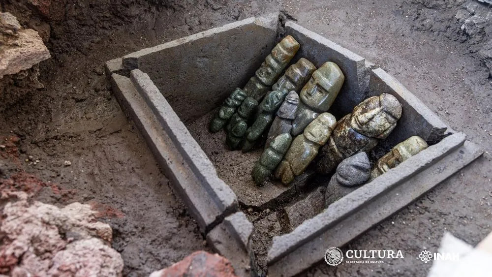 Найдены каменные человеческие «чучела», которые ацтеки украли и предложили богам