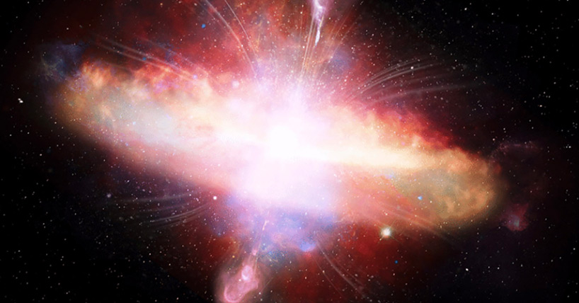Астрономы объяснили природу загадочных красных квазаров