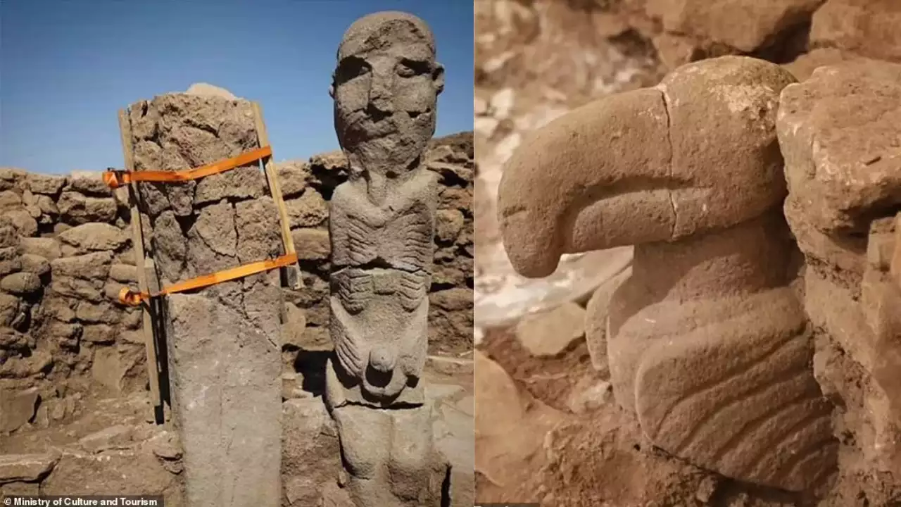 Статую мужчины, который сжимает свой пенис, нашли в древнем храме