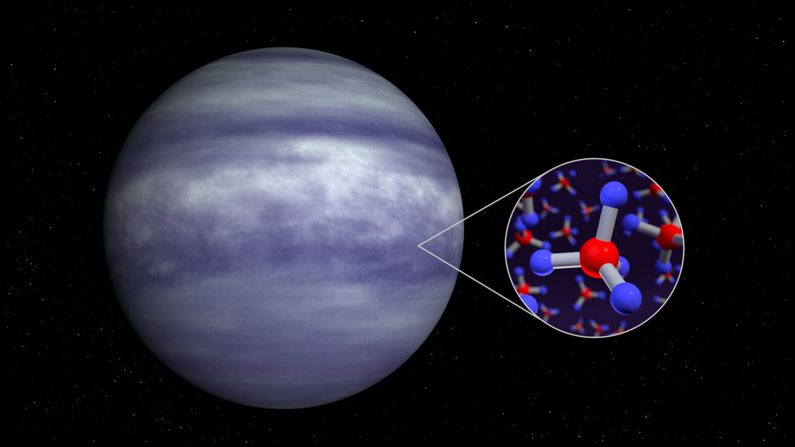 «Джеймс Уэбб» нашел метан в атмосфере «теплого Юпитера»