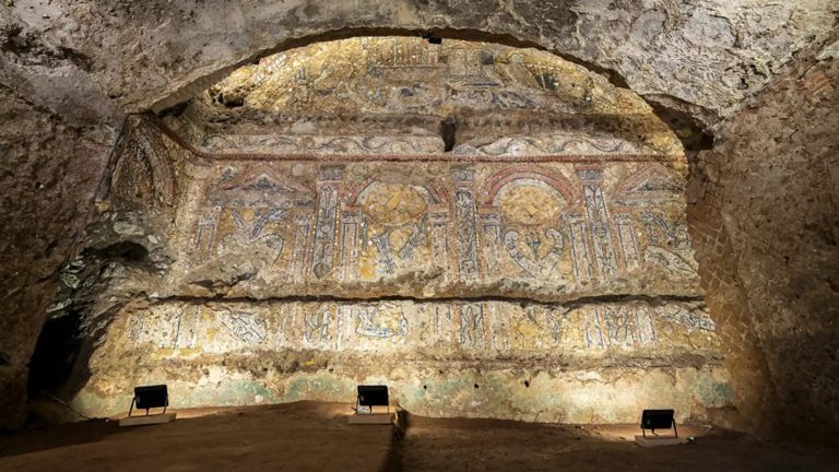 2300-летнюю мозаику из ракушек обнаружили в роскошном доме в Риме