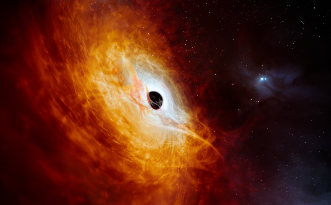 Астрономы наблюдали свет вокруг гигантских черных дыр, образовавшихся вскоре после Большого взрыва