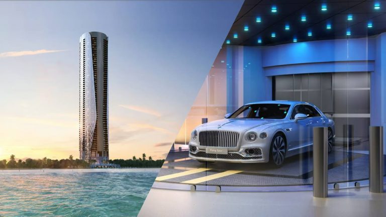 Bentley строит небоскреб с лифтами для автомобилей