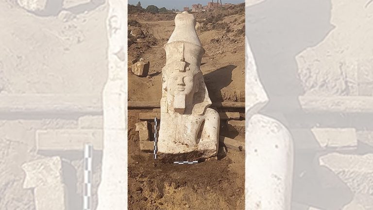 Вторую половину статуи Рамзеса II нашли в Египте почти через 100 лет