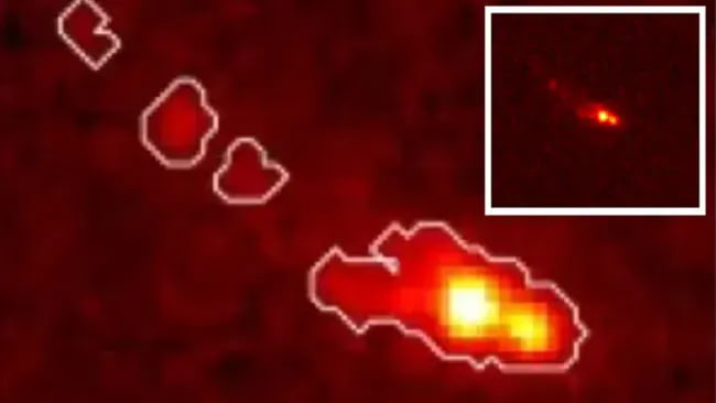 Найдена одна из самых больших галактик в ранней Вселенной