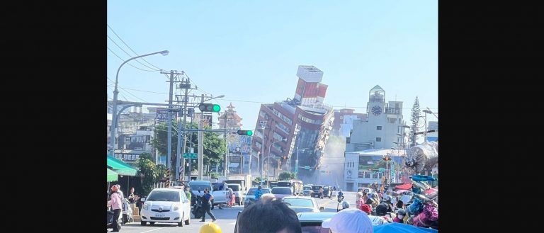 Самое мощное за 25 лет землетрясение произошло у побережья Тайваня