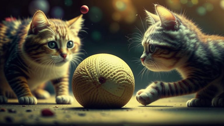 Названы породы кошек, которые любят играть в мячик