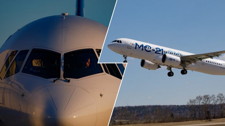 Посмотрите на первый полет МС-21 с новыми российскими системами